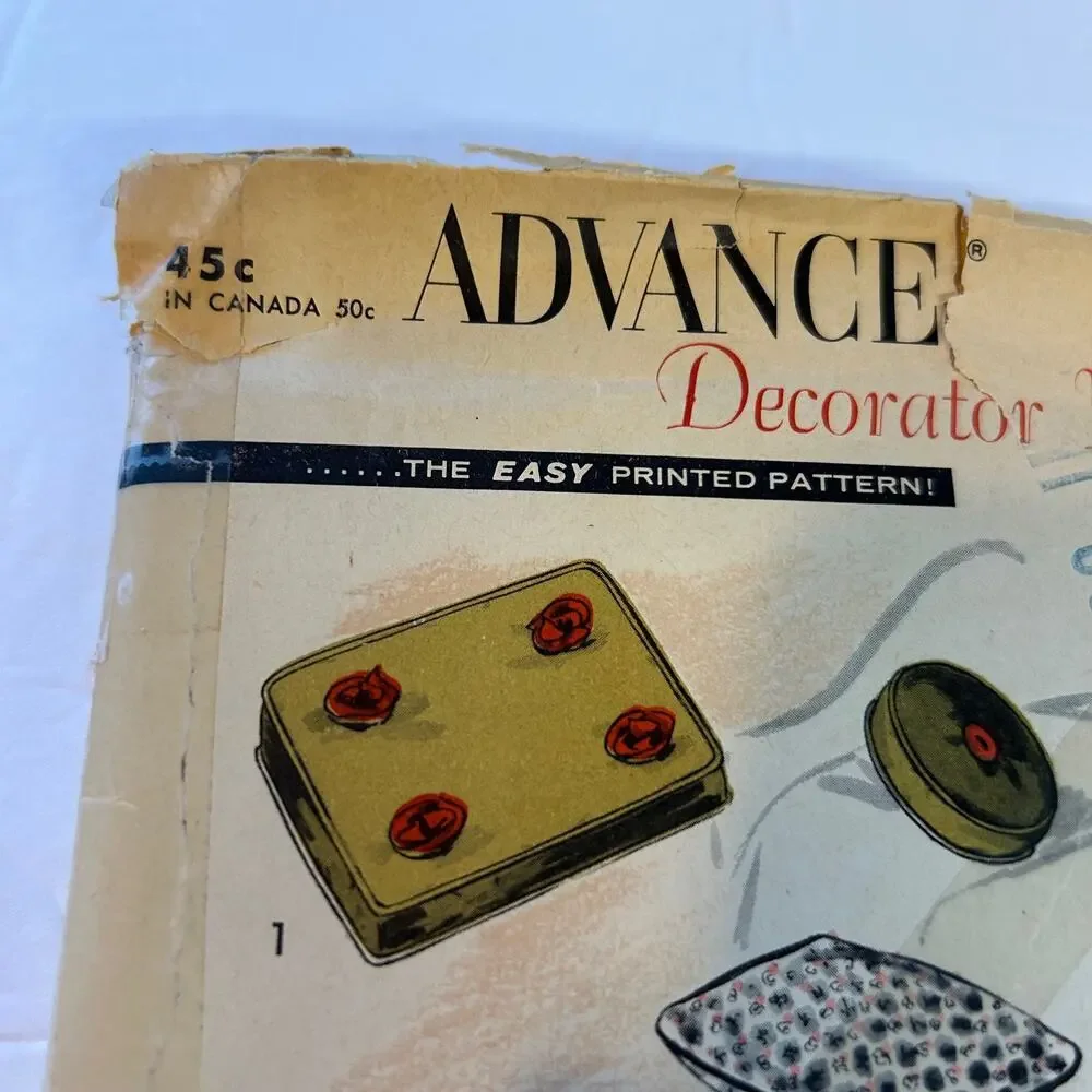 Advance Vintage 1956 Decorator Pattern #6708 Pillows‎ and Cushions HTF RARE